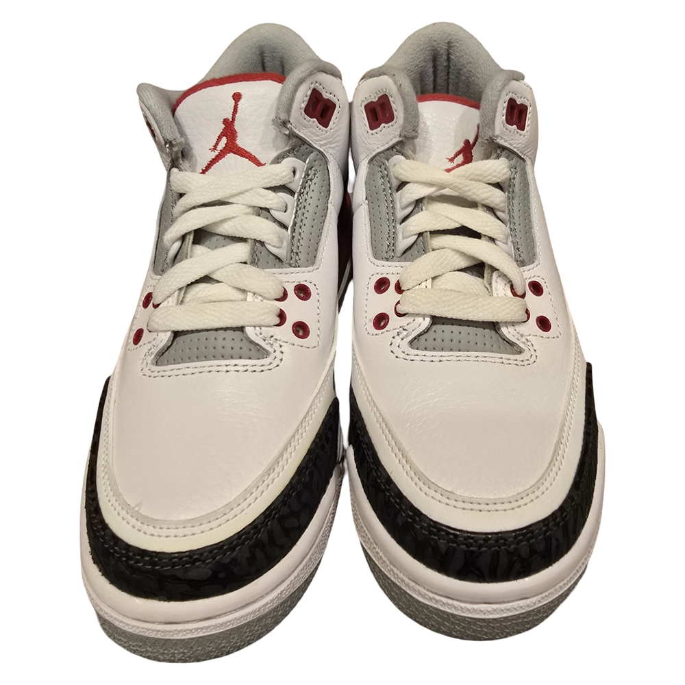 2013 Air Jordan Retro 3 White/Fire Red Brand New With Box Size 4Y